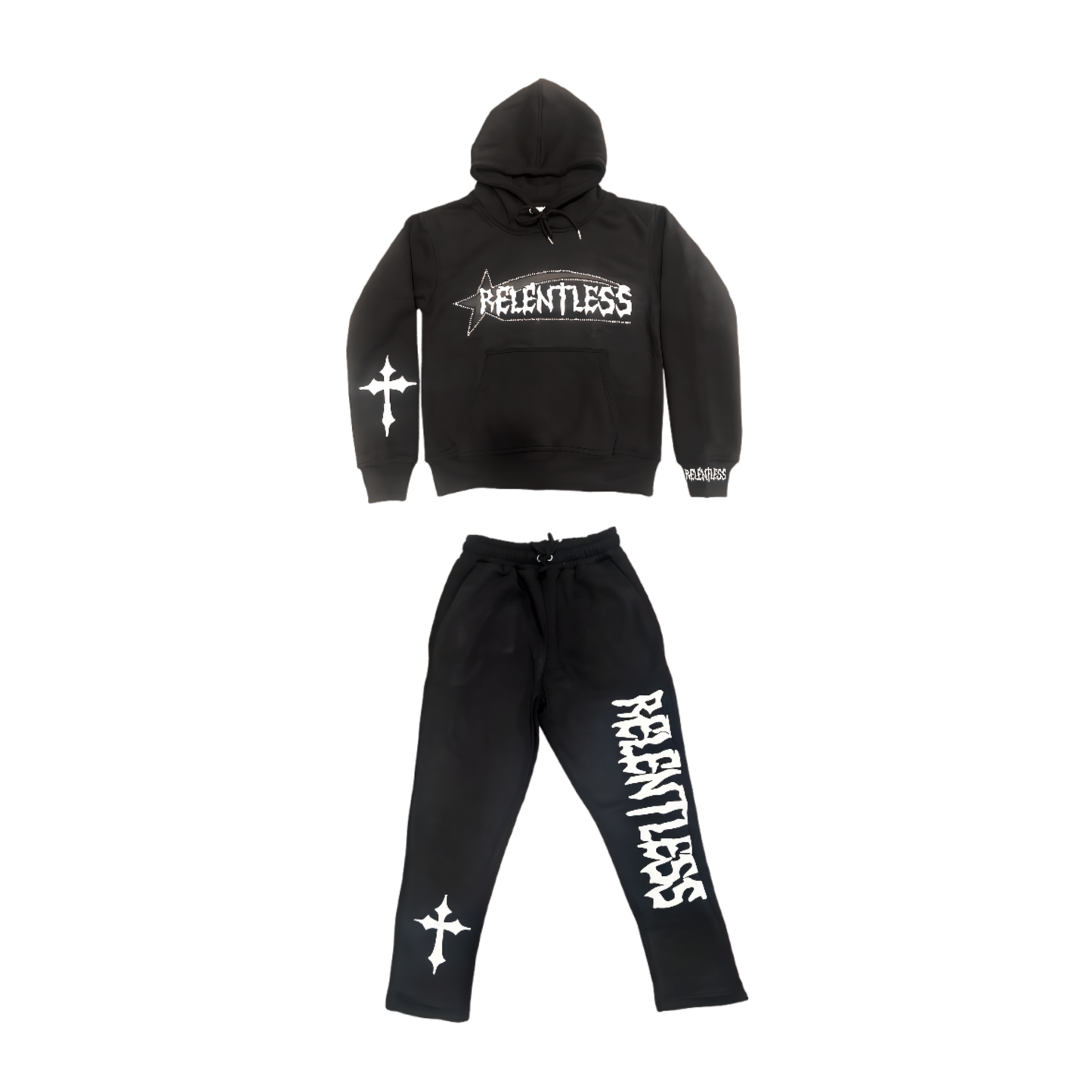 Black/White “Relentless Angel” Full Tracksuit