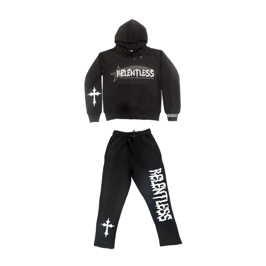 Black/White “Relentless Angel” Full Tracksuit